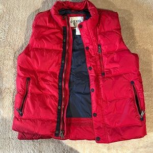 Orvis Red down vest size medium